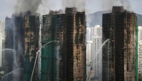 ہانگ کانگ میں آگ، 128 ملزم گرفتار