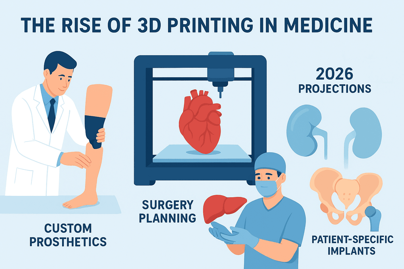 طب میں تھری ڈی پرنٹنگ کا بڑھتا ہوا رجحان