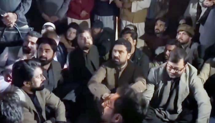 اڈیالہ روڈ, وزیراعلی سہیل آفریدی کے دھرنے کے مقام پرگیس پائپ لائن پھٹ گئی