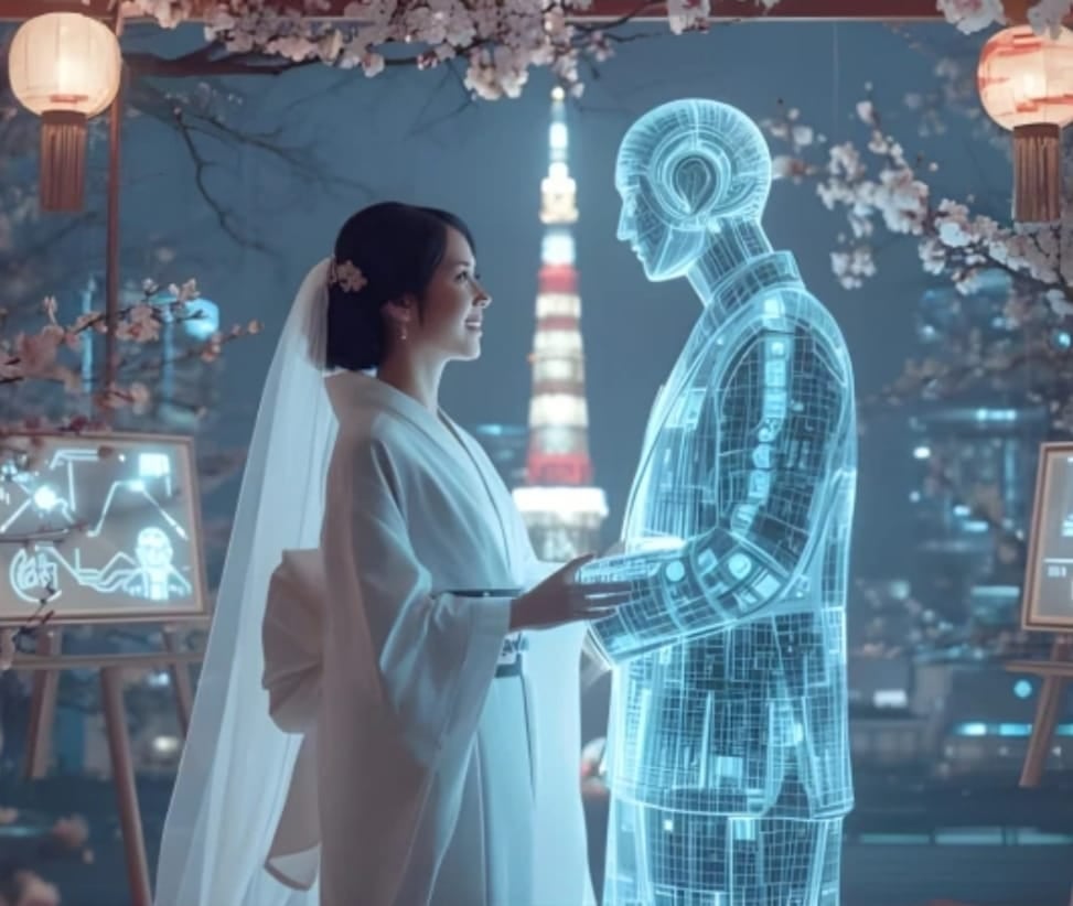 محبت کے جذبات ہر چیز پر حاوی،جاپانی خاتون نے اپنے ہی تخلیق کردہ اے آئی کردار سے شادی کرلی