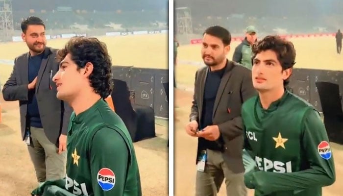 ابو بہت ڈانٹیں گے،نسیم شاہ کا لڑکی کیساتھ سیلفی لینے سے انکار