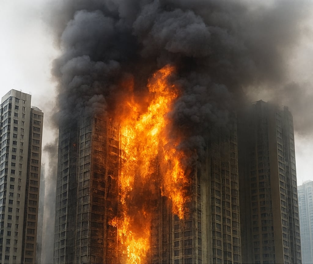 ہانگ کانگ میں خوفناک آگ، 83 افراد ہلاک
