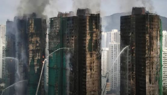 ہانگ کانگ میں آگ، 128 ملزم گرفتار