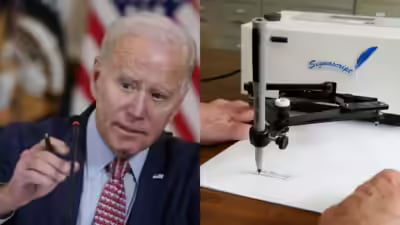 آٹو پین سے دستخط شدہ بائیڈن کے تمام صدارتی آرڈرز منسوخ کرنیکا اعلان