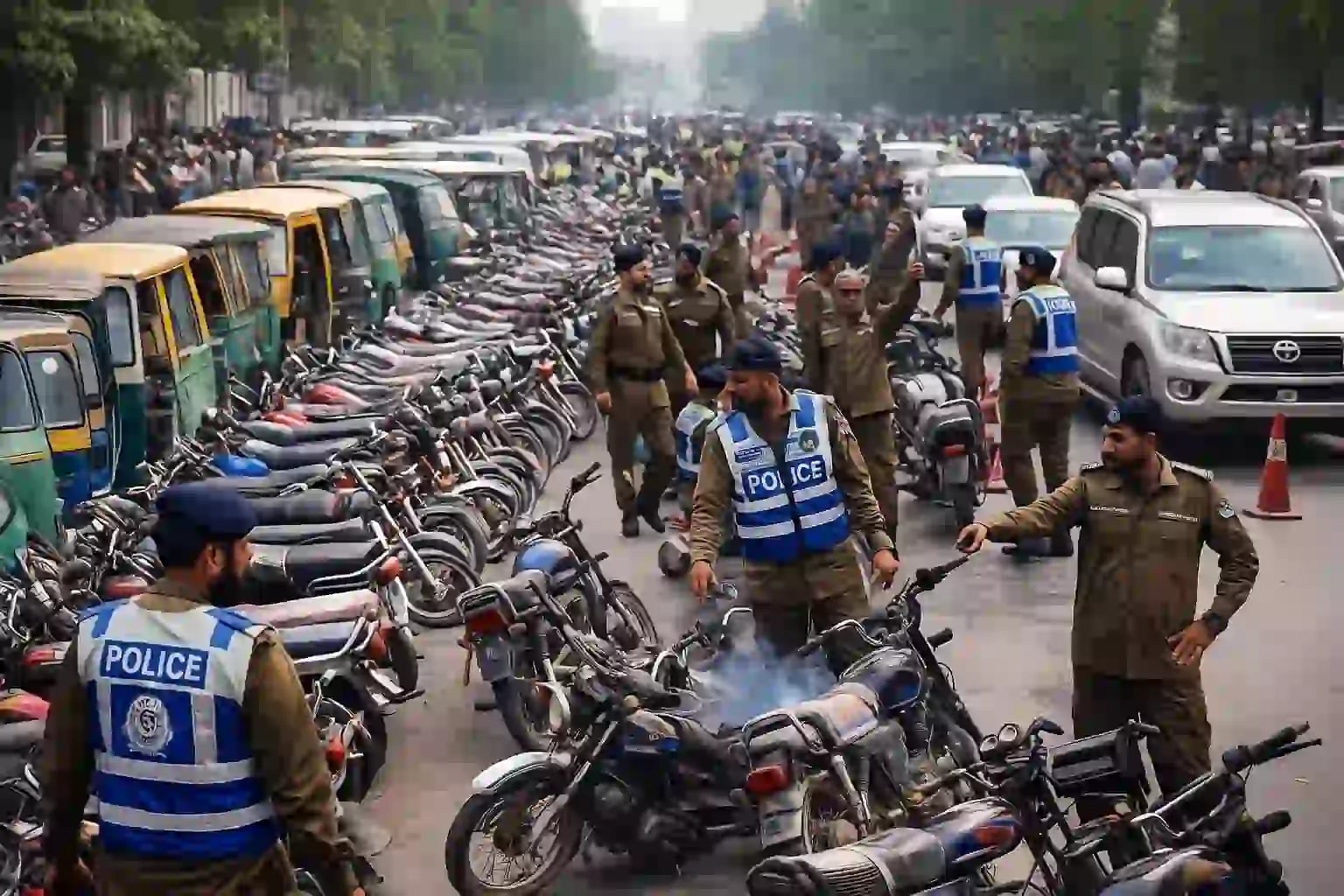 پنجاب میں بڑا ٹریفک کریک ڈاؤن، ہزاروں گرفتاریاں، کروڑوں کے چالان، لاکھوں کے جرمانے